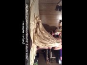 Chubby bitch makes bed