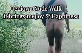 Nude Walking in the Countryside