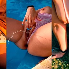 Public Outdoors Squirting Compilation! Wet and Wild!