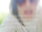 Hose bracelet in anal, deform belly inflation in nature