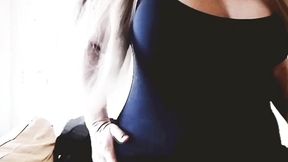 while the step mother goes to work her daughter is doing sexy dances for alone at home.