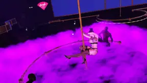 Big black cocks pound hot BBW Asian stripper's wet pussy