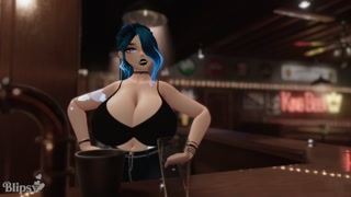 MILF Bartender Expands Her Tits For You - Fansly - VR ERP