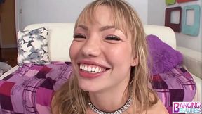 Hot blonde Maya Hills and curvy Filipina Yasmine De Leon get drilled