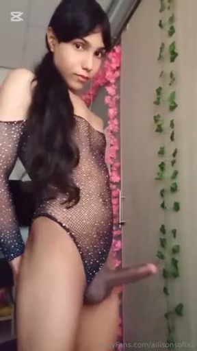 Ali standing bodysuit cum