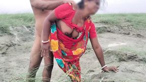 Red Saree Desperation: Bangladeshi Hotwife Fucks Stranger in Lewd Goat Position.