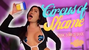 Circus of Shame: Luxy Reid turns a begging Toilet Freak into a Golden Shower Mess, Encouraging him to Drink, Dump, and Degrade himself on command