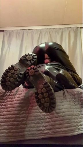 Leather Master Fuck Hard Leather Fag - Part 2