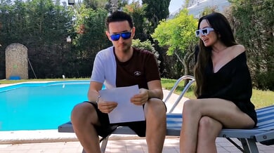 Matteo Linux shares an intimate 69 during a playful casting session
