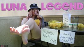 Luna's Lemonade Stand! XXX Hardcore blowjob, footjob, fucking, and cum on soles!