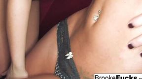 Brooke Brand Rides Aurora Snow Roughly In Hot Session