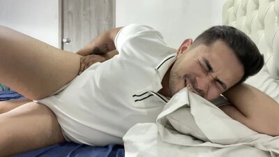 The stepfather mistakes his stepson for his wife and fills him with cum by accident!