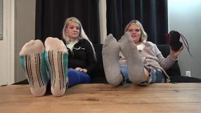 Skylight And Makayla Show Off Sweaty Soles