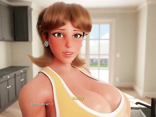 Mansion Days [ TABOO Manga Game ] Ep.2 CAUGHT with a MASSIVE BONER by my STEP MAMA in the kitchen !