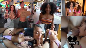 Dark-skinned teen attempted to steal from a couple, then was taken advantage of in a wild porn vlog episode 17