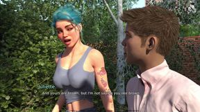 Juliette Isn't An Ordinary Girl - Outdoor Waling With My Elder Futa Girlfriend