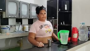 I Was Hired to Clean the House and Ended up Masturbating in the Kitchen While I Was Alone.