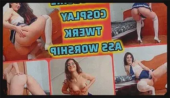 Cosplay Fun with Sailor Moon: Hot Brunette Tease and Worship