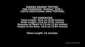 Subana Grande Testing The Handmade Balldog Size L (With Additional Anal Fisting) TWT174