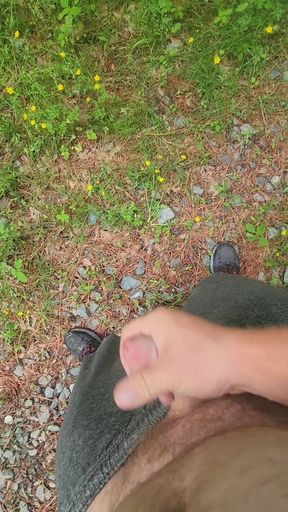 Naked and Jerking in a Random Driveway.