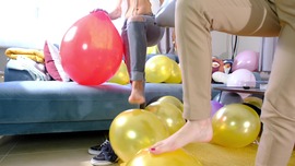 Stomping balloons