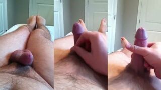 Watch this hot amateur dude inked up and alone as he enjoys some homemade fun
