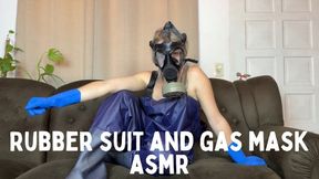 gas mask and rubber suit sexy