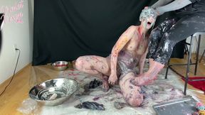 Violet's Messy Lesbian Foot Worship 2