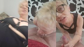 une bonne pipe baveuse avec facial