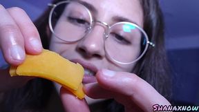 your fetish giant co-worker devouring you unaware giantess
