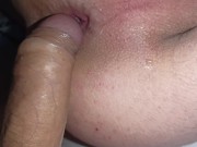 Sissy Femboy gives a hard fuck to his narrow hole for fucking in a huge hole!