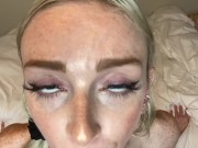 POV JOI Cum On My Cute Freckle Face Mouth Fetish Cum Countdown - Remi Reagan