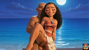 Moana's Playful Romance - Ai Animation Asmr