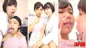 Dr. Yuzu Shinkawa sucks hot snot straight from Fuuka Nagano’s nose in her exam room
