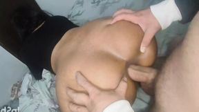 Venezuelan receives anal punishment for warming up her stepbrother