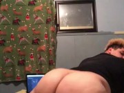 18 yo shaking fat ass
