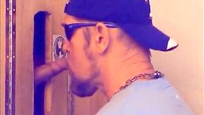 Gloryhole- 3 Large Hard Schlongs Share the Aperture ( two)