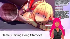 Lewd VTuber Neko Enjoying Intense Anime Action in Shining Song Starnova