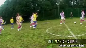 The Chick Soccer team gets used up and fucked hard - AviDolz