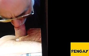 Grandpa sucking