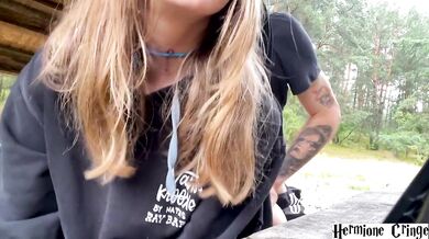 Turkish Blonde No Panties Park Cock Destroyed Gushing