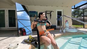 Aquaphilias- Dakota Marr's Retro Scuba Orgasm Poolside Underwater Ecstasy