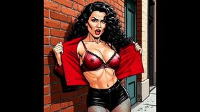 Casting for a 40-year-old Sexy Slut. Cartoon. MILF Black Stockings