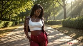 fucked an ebony girl in the park and came in all holes [ai]