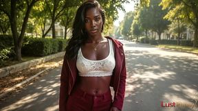fucked an ebony girl in the park and came in all holes [ai]
