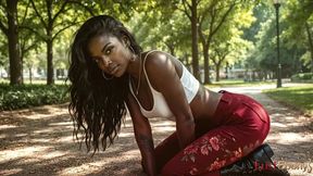 fucked an ebony girl in the park and came in all holes [ai]
