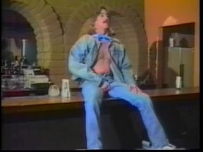 Dude with bandana swallows cock then fucks hot twink. Vintage gay sex