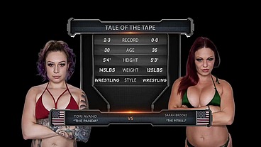 Sarah Brooke vs Tori Avano Female Wrestling