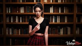 student gets filled with professor s cum and continues sucking [ai]