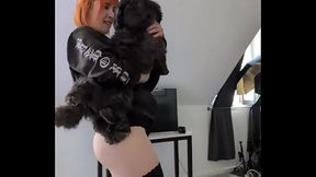 My dog loves to dance with me!